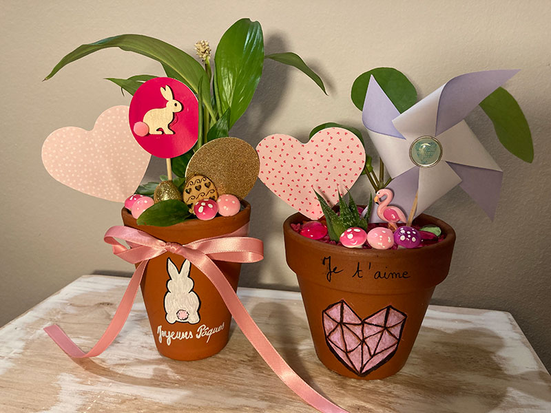 Atelier de Cerise - Pots de fleurs à thème