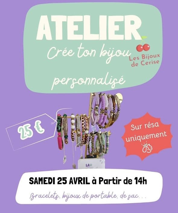 Atelier créatif - Crée ton bijou personnalisé